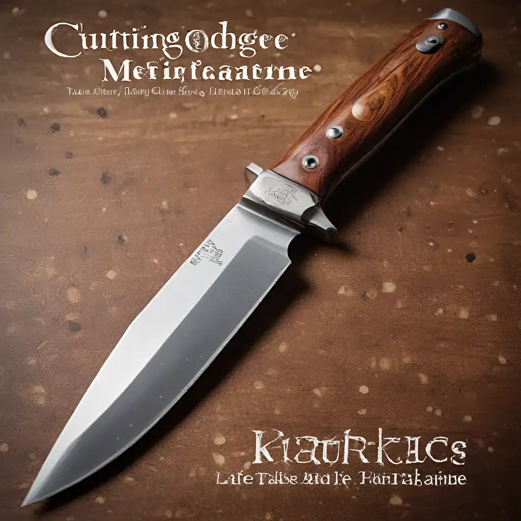 Cutting-Edge Chronicles: Tales of Knife Maintenance